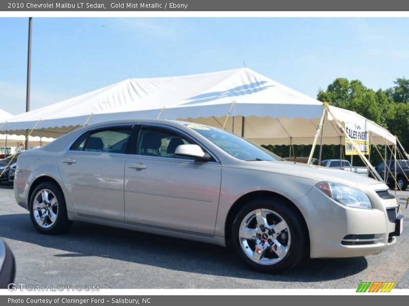 Gold Mist Metallic / Ebony 2010 Chevrolet Malibu LT Sedan