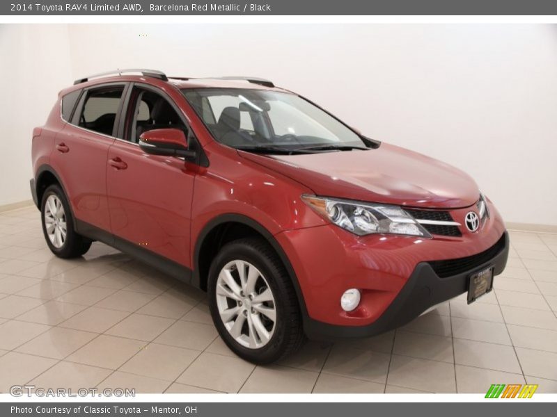 Barcelona Red Metallic / Black 2014 Toyota RAV4 Limited AWD