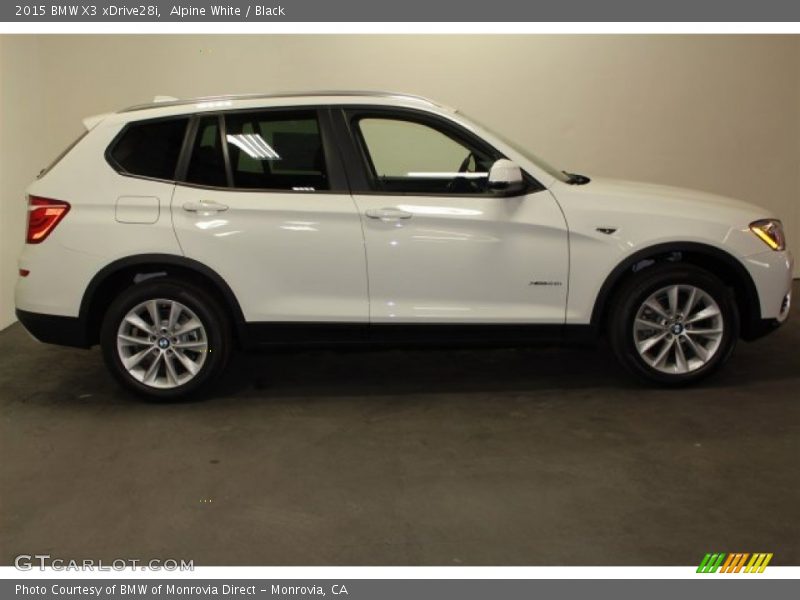 Alpine White / Black 2015 BMW X3 xDrive28i