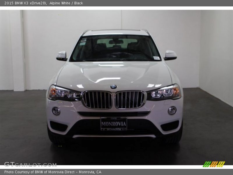 Alpine White / Black 2015 BMW X3 xDrive28i