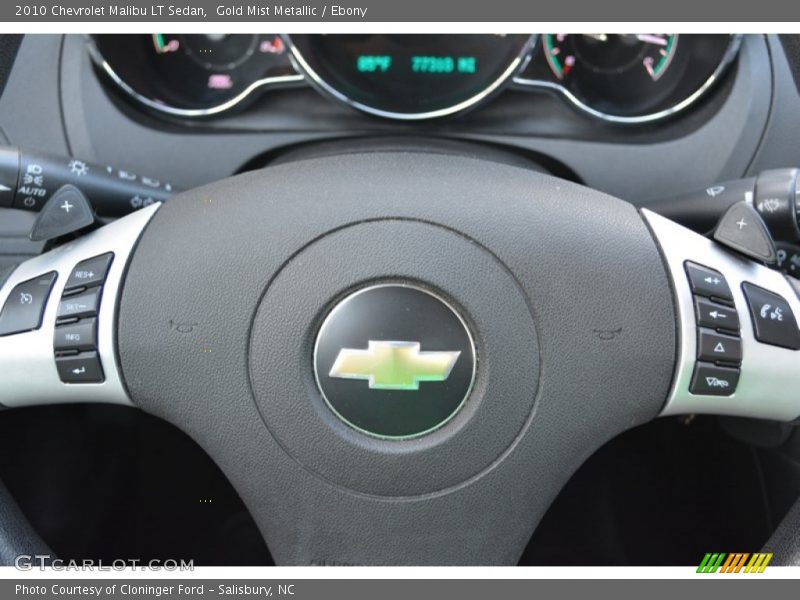 Gold Mist Metallic / Ebony 2010 Chevrolet Malibu LT Sedan