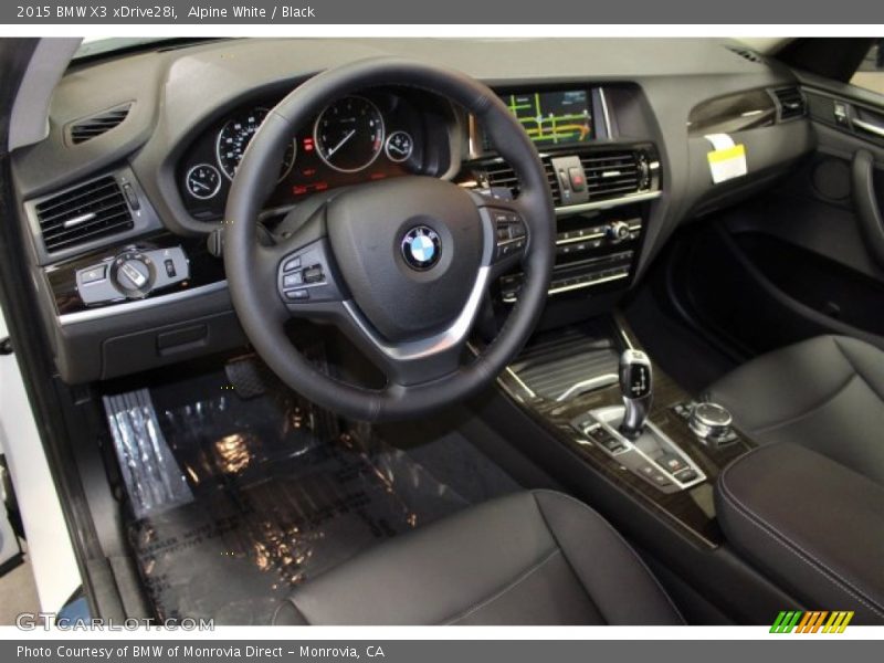 Alpine White / Black 2015 BMW X3 xDrive28i