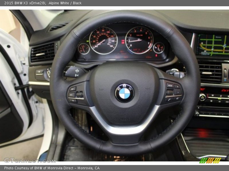 Alpine White / Black 2015 BMW X3 xDrive28i