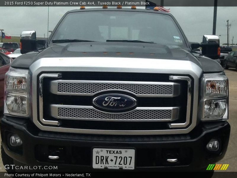 Tuxedo Black / Platinum Black 2015 Ford F250 Super Duty Platinum Crew Cab 4x4