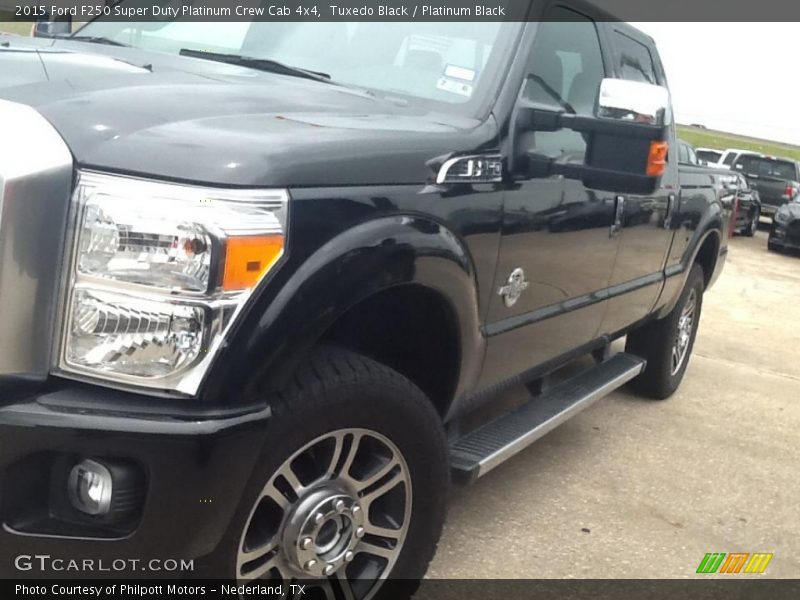 Tuxedo Black / Platinum Black 2015 Ford F250 Super Duty Platinum Crew Cab 4x4
