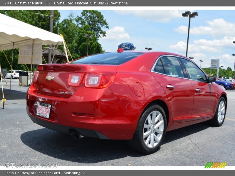 Crystal Red Tintcoat / Jet Black/Brownstone 2013 Chevrolet Malibu LTZ