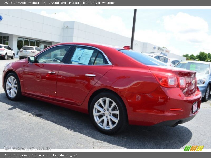 Crystal Red Tintcoat / Jet Black/Brownstone 2013 Chevrolet Malibu LTZ
