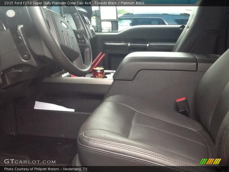 Tuxedo Black / Platinum Black 2015 Ford F250 Super Duty Platinum Crew Cab 4x4