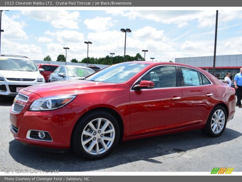 Crystal Red Tintcoat / Jet Black/Brownstone 2013 Chevrolet Malibu LTZ