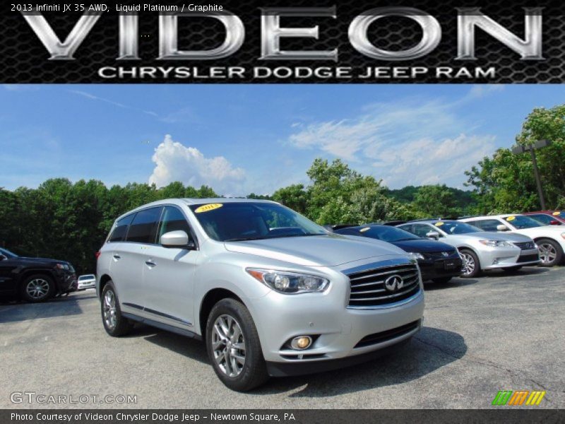 Liquid Platinum / Graphite 2013 Infiniti JX 35 AWD