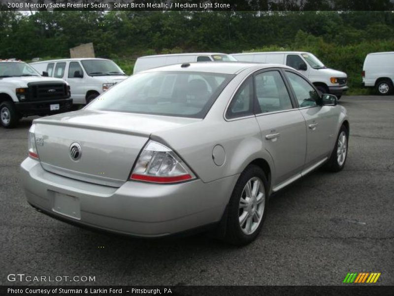 Silver Birch Metallic / Medium Light Stone 2008 Mercury Sable Premier Sedan