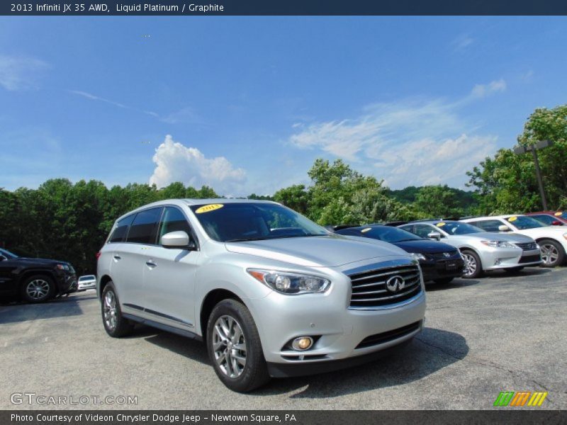 Liquid Platinum / Graphite 2013 Infiniti JX 35 AWD