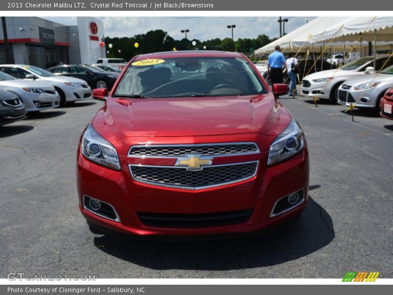Crystal Red Tintcoat / Jet Black/Brownstone 2013 Chevrolet Malibu LTZ