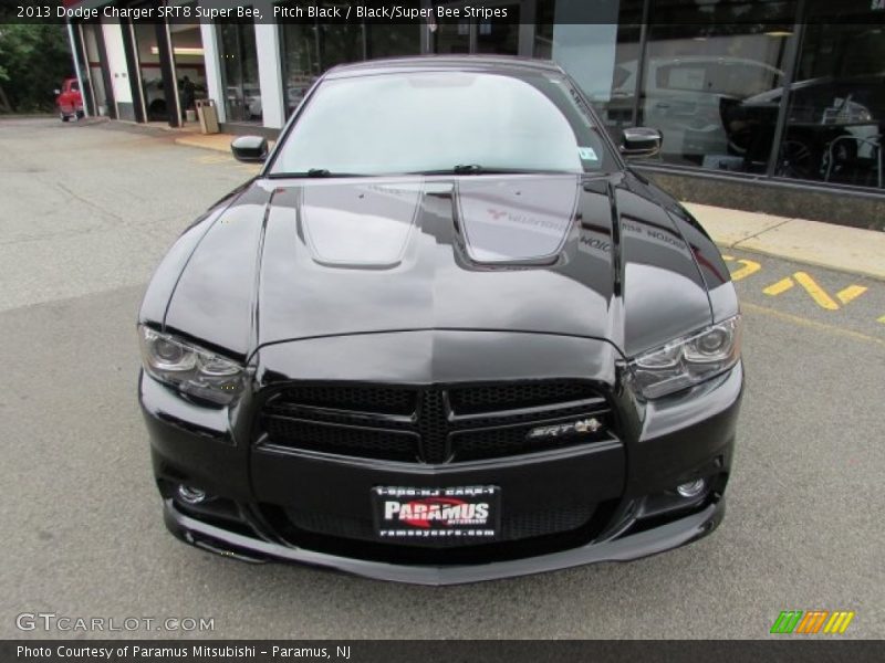 Pitch Black / Black/Super Bee Stripes 2013 Dodge Charger SRT8 Super Bee