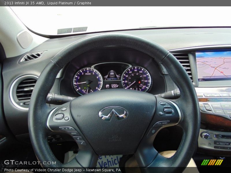 Liquid Platinum / Graphite 2013 Infiniti JX 35 AWD