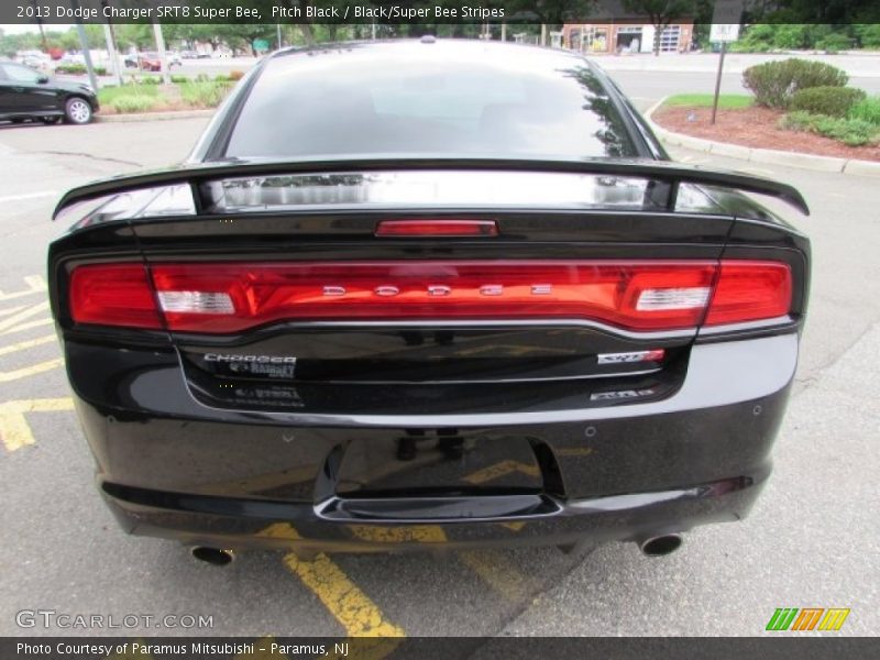 Pitch Black / Black/Super Bee Stripes 2013 Dodge Charger SRT8 Super Bee