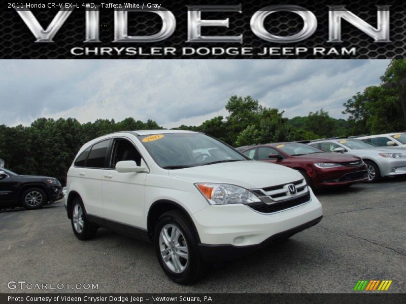 Taffeta White / Gray 2011 Honda CR-V EX-L 4WD