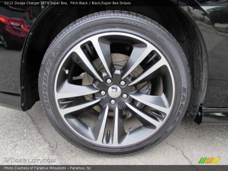 Pitch Black / Black/Super Bee Stripes 2013 Dodge Charger SRT8 Super Bee