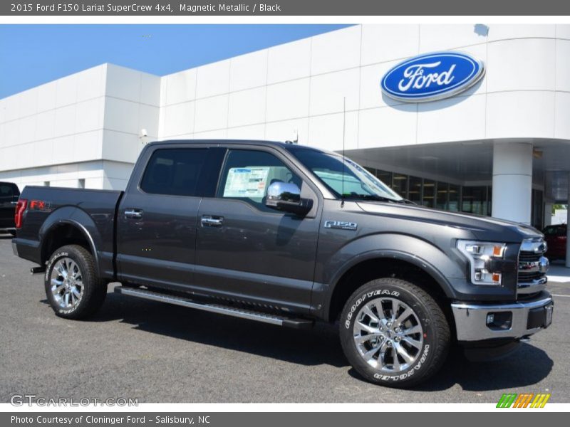 Magnetic Metallic / Black 2015 Ford F150 Lariat SuperCrew 4x4