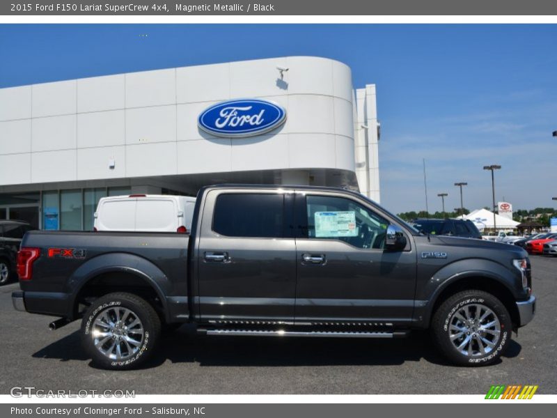 Magnetic Metallic / Black 2015 Ford F150 Lariat SuperCrew 4x4