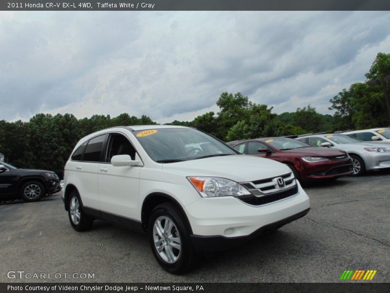 Taffeta White / Gray 2011 Honda CR-V EX-L 4WD