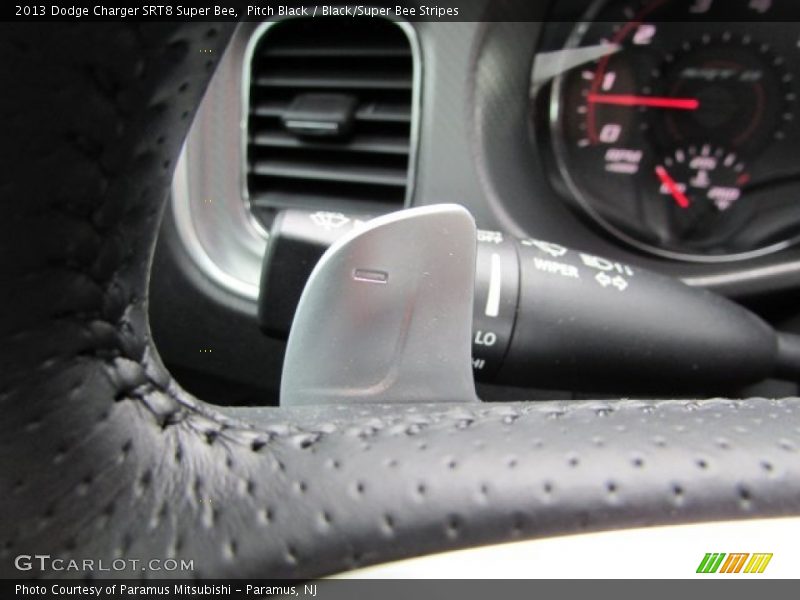 Pitch Black / Black/Super Bee Stripes 2013 Dodge Charger SRT8 Super Bee