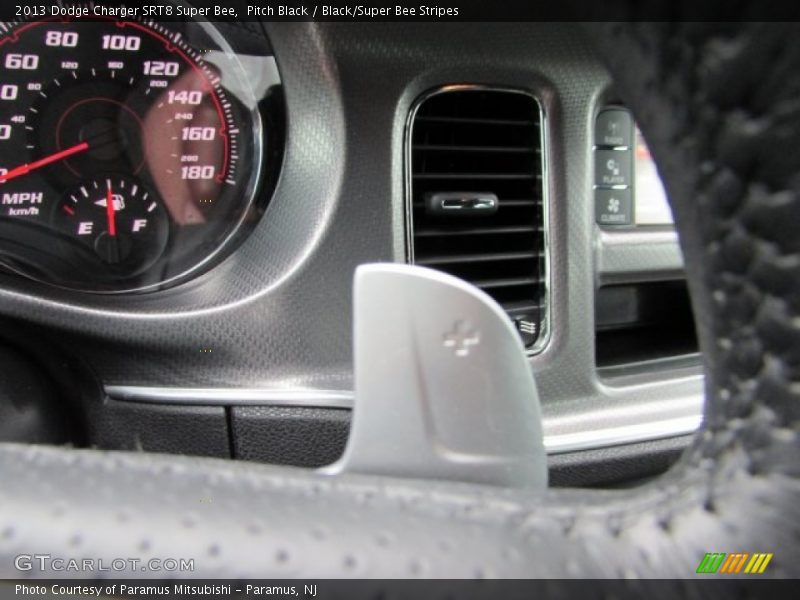 Pitch Black / Black/Super Bee Stripes 2013 Dodge Charger SRT8 Super Bee