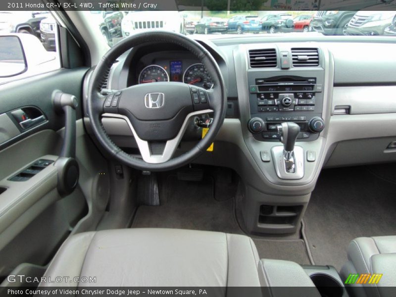 Taffeta White / Gray 2011 Honda CR-V EX-L 4WD