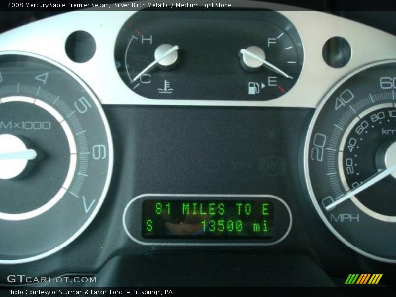 Silver Birch Metallic / Medium Light Stone 2008 Mercury Sable Premier Sedan