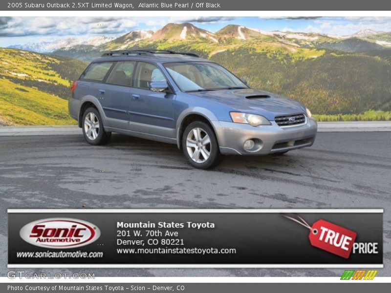 Atlantic Blue Pearl / Off Black 2005 Subaru Outback 2.5XT Limited Wagon
