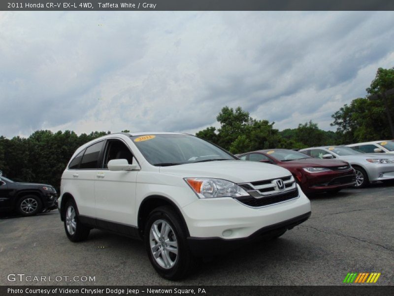 Taffeta White / Gray 2011 Honda CR-V EX-L 4WD