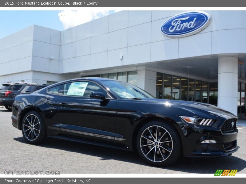 Black / Ebony 2015 Ford Mustang EcoBoost Coupe
