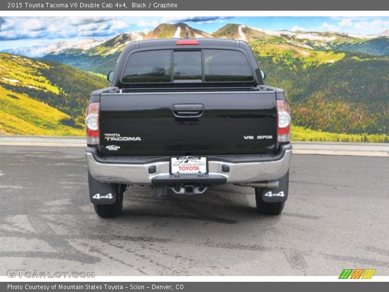Black / Graphite 2015 Toyota Tacoma V6 Double Cab 4x4