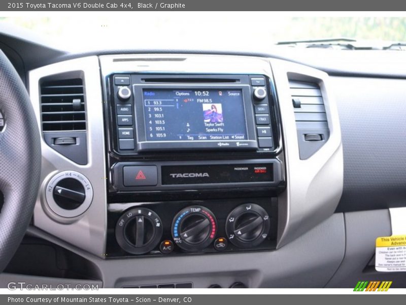 Black / Graphite 2015 Toyota Tacoma V6 Double Cab 4x4
