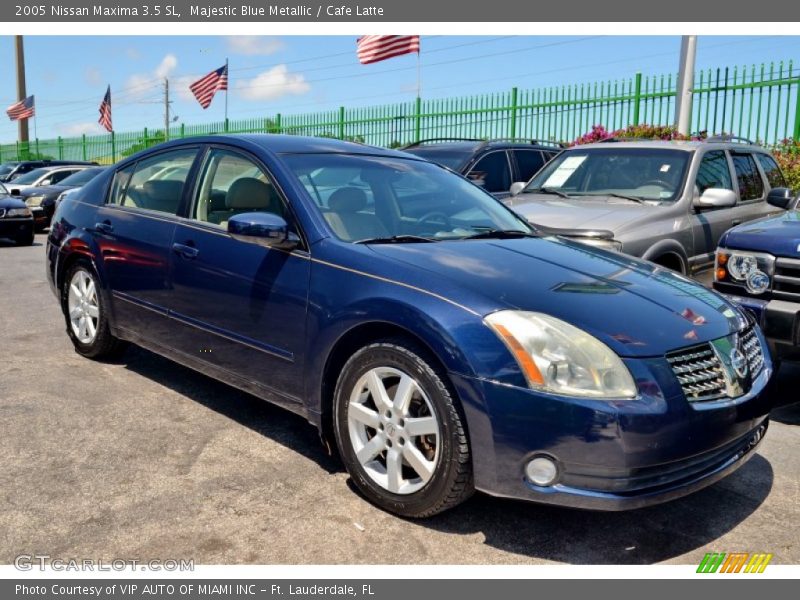 Majestic Blue Metallic / Cafe Latte 2005 Nissan Maxima 3.5 SL
