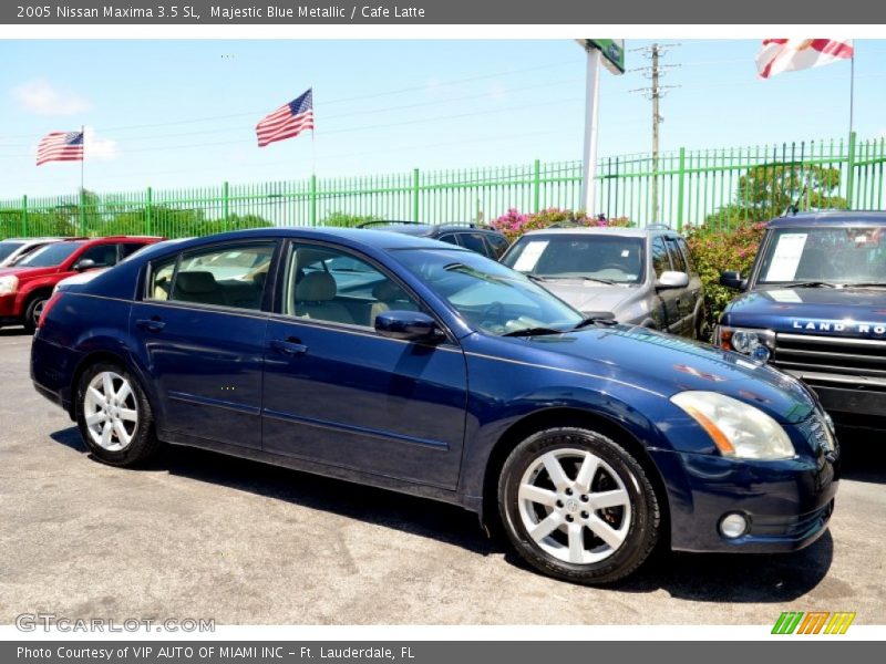 Majestic Blue Metallic / Cafe Latte 2005 Nissan Maxima 3.5 SL