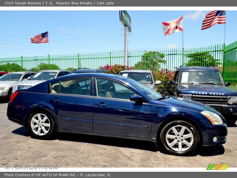 Majestic Blue Metallic / Cafe Latte 2005 Nissan Maxima 3.5 SL