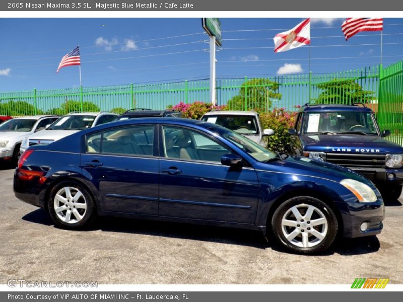 Majestic Blue Metallic / Cafe Latte 2005 Nissan Maxima 3.5 SL
