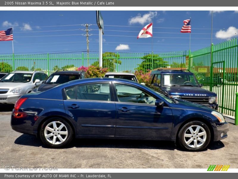 Majestic Blue Metallic / Cafe Latte 2005 Nissan Maxima 3.5 SL