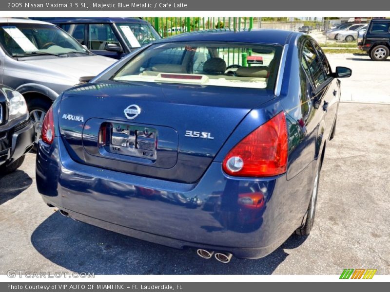 Majestic Blue Metallic / Cafe Latte 2005 Nissan Maxima 3.5 SL