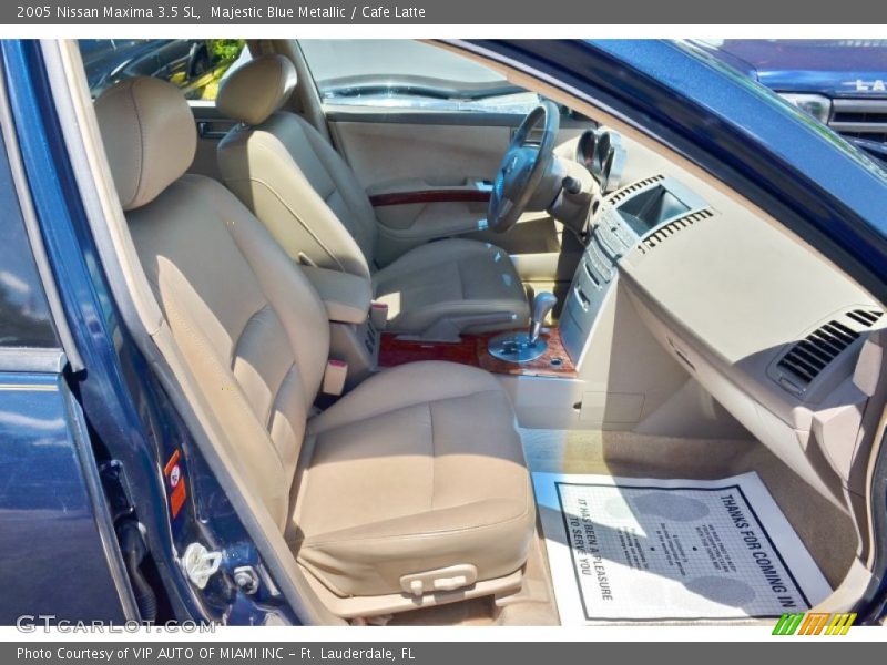 Majestic Blue Metallic / Cafe Latte 2005 Nissan Maxima 3.5 SL