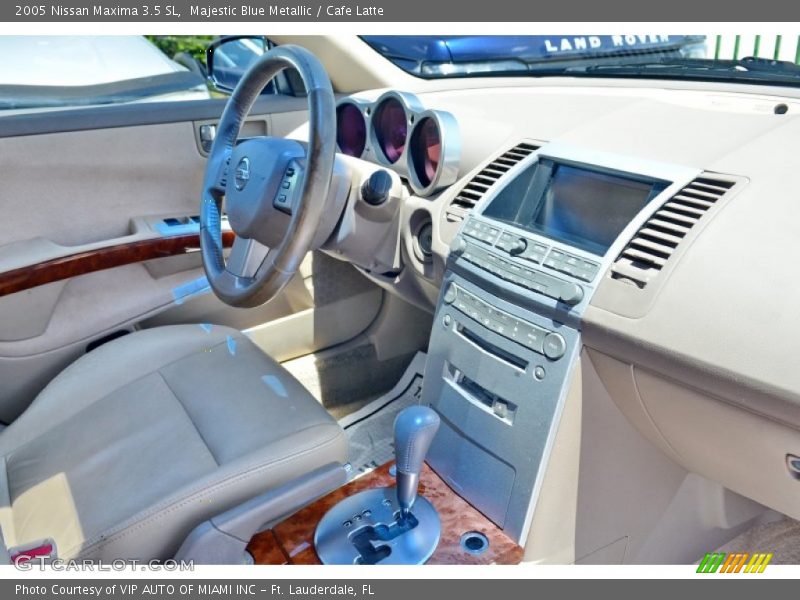 Majestic Blue Metallic / Cafe Latte 2005 Nissan Maxima 3.5 SL