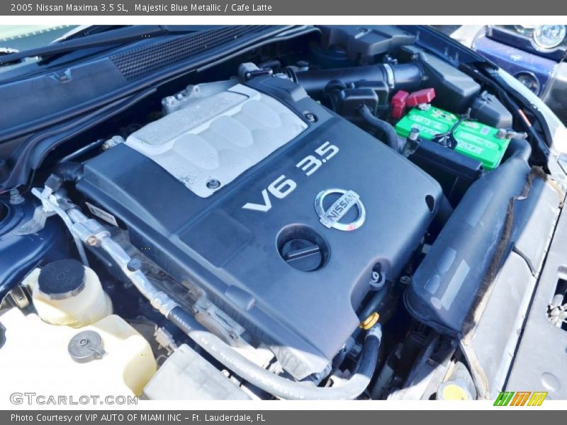 Majestic Blue Metallic / Cafe Latte 2005 Nissan Maxima 3.5 SL