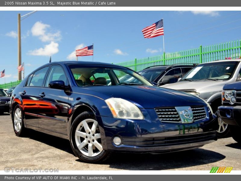 Majestic Blue Metallic / Cafe Latte 2005 Nissan Maxima 3.5 SL