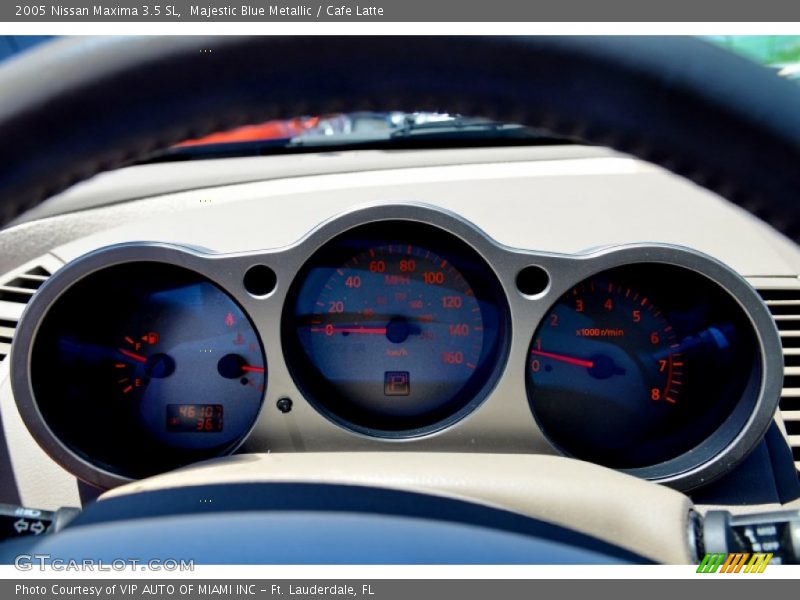 Majestic Blue Metallic / Cafe Latte 2005 Nissan Maxima 3.5 SL