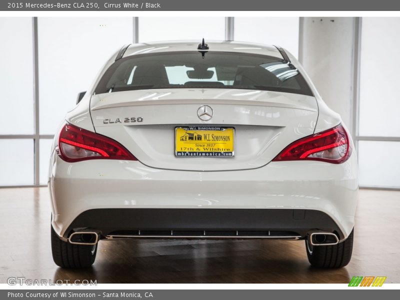 Cirrus White / Black 2015 Mercedes-Benz CLA 250