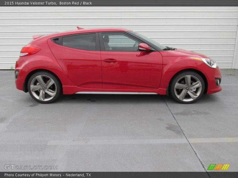 Boston Red / Black 2015 Hyundai Veloster Turbo