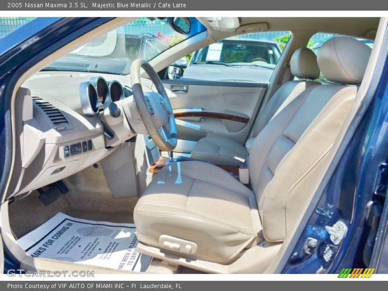 Majestic Blue Metallic / Cafe Latte 2005 Nissan Maxima 3.5 SL