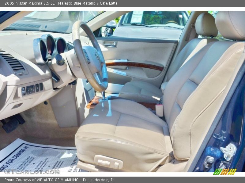 Majestic Blue Metallic / Cafe Latte 2005 Nissan Maxima 3.5 SL