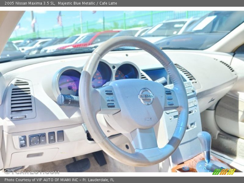 Majestic Blue Metallic / Cafe Latte 2005 Nissan Maxima 3.5 SL